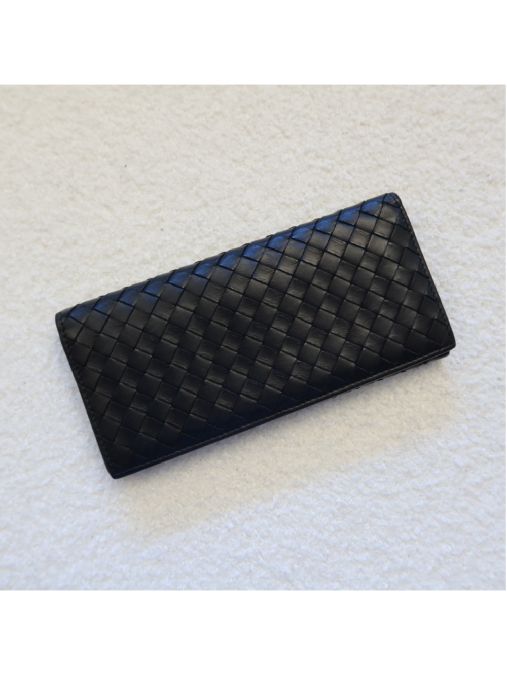 Bottega Veneta Long Wallet Intrecciato Leather EXCELLENT